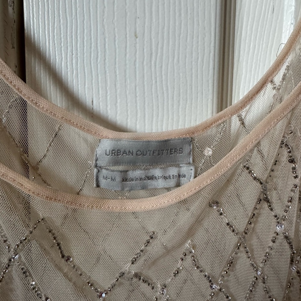 URBAN OUTFITTERS Sheer Rhinestone Top - Picture 2 of 3